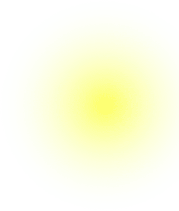 Een zachtgele cirkel met een gloeiend effect op een witte achtergrond, die van nature positiviteit uitstraalt.