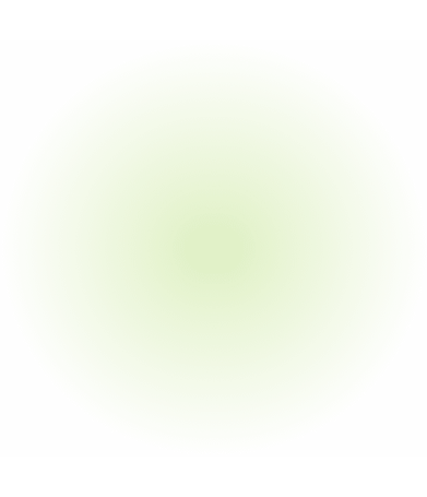 Een groene cirkelvormige gradiënt, van nature positief, vervaagt van donker in het midden naar licht aan de randen.